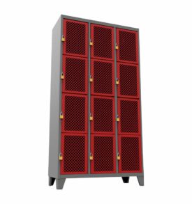 Locker Modena de 12 Puertas con Rejilla - para Candado